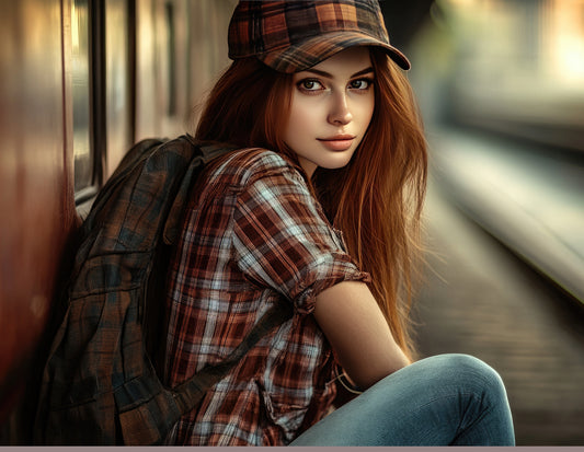 Casual shirt with cap